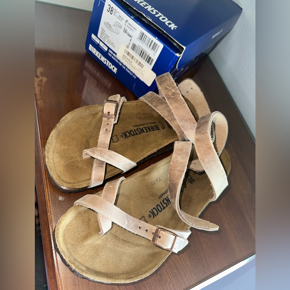 Birkenstock Light Brown Suede Sandals